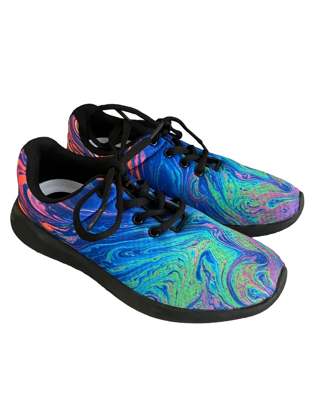 NWOB “YES WE VIBE” DRIPPING FLOU LAVA SNEAKERS SIZE 6
